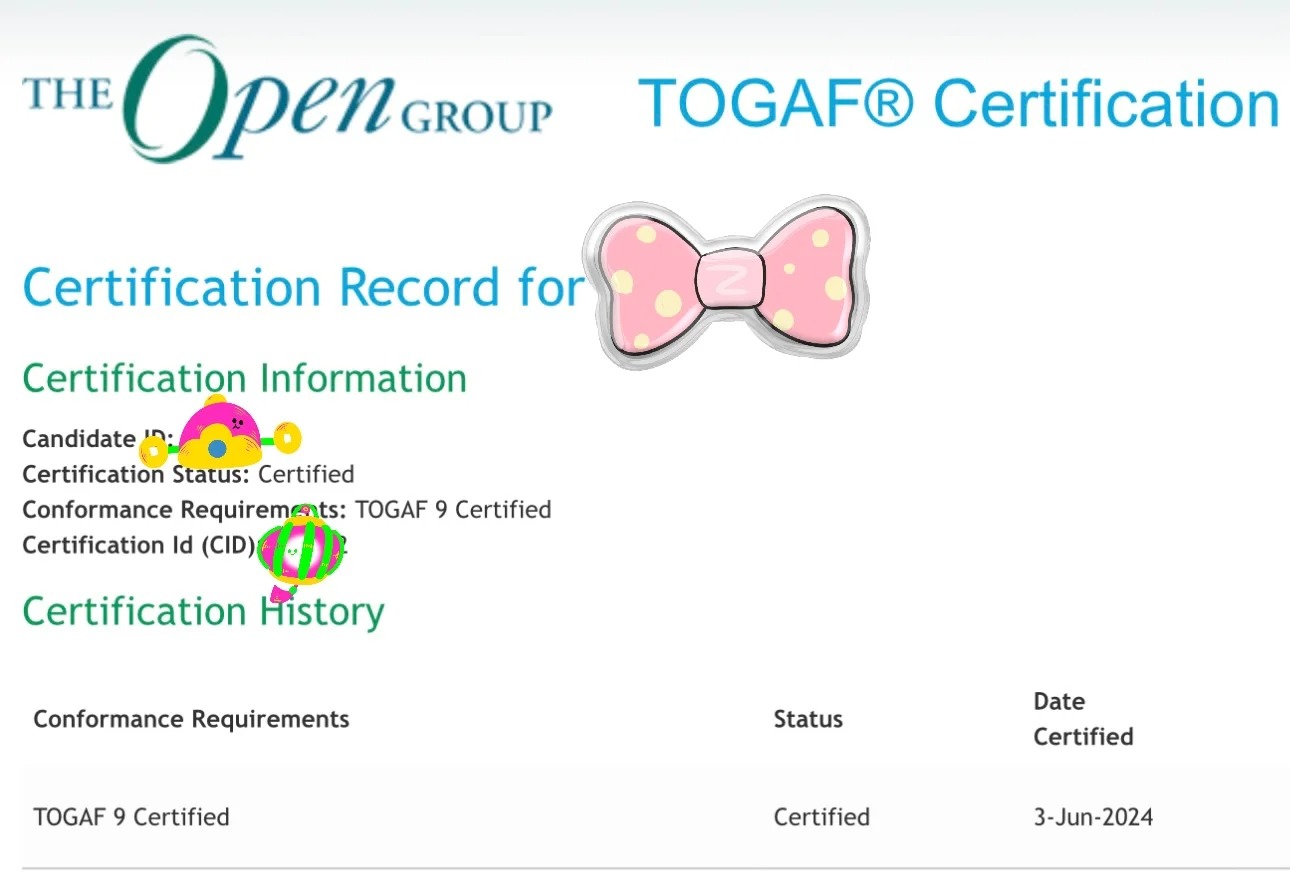 TOGAF～通過? TOGAF企業(yè)架構(gòu)備考分享——來自小紅書學(xué)員陽格仔